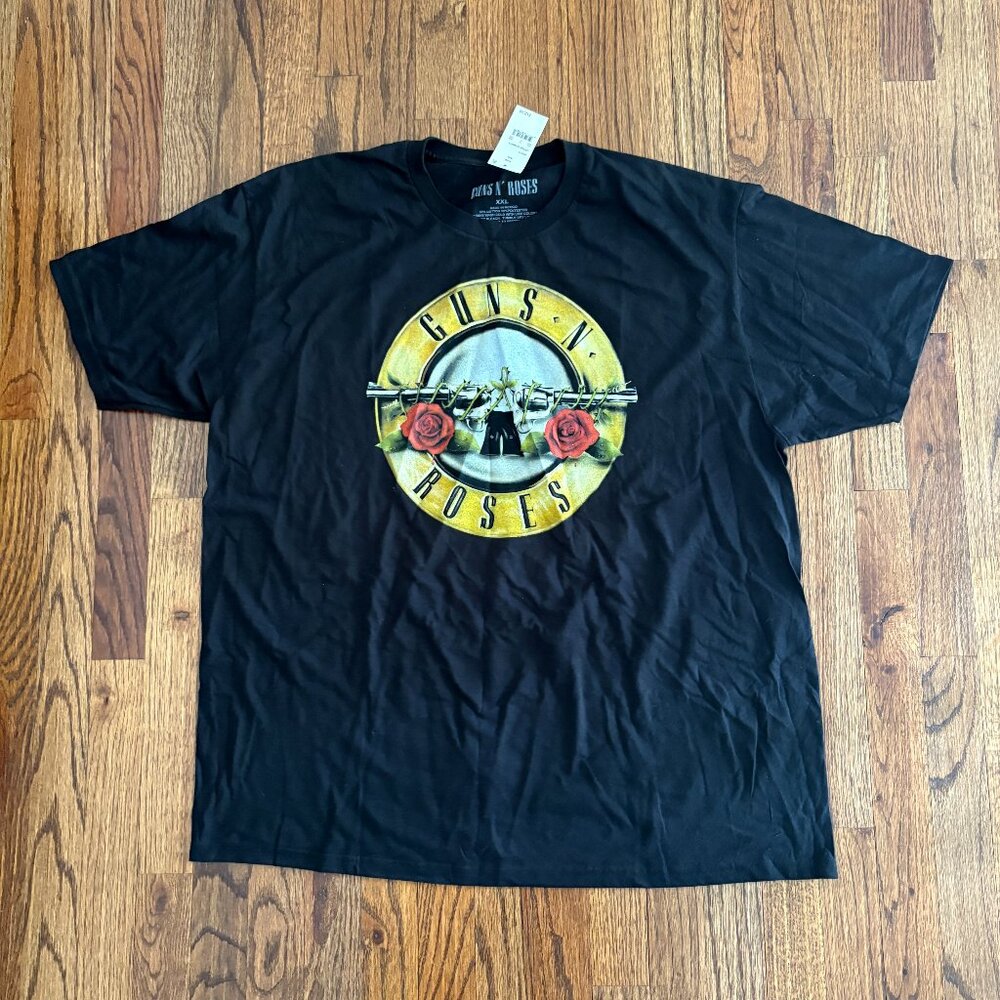 Guns N' Roses Graphic T-Shirt Black Grunge Punk Rocker Goth Streetwear XXL